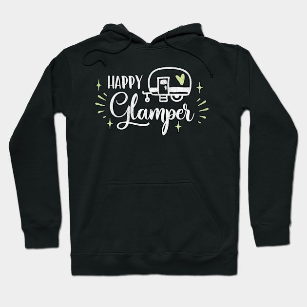 Happy Glamper Camper Hoodie by Teewyld